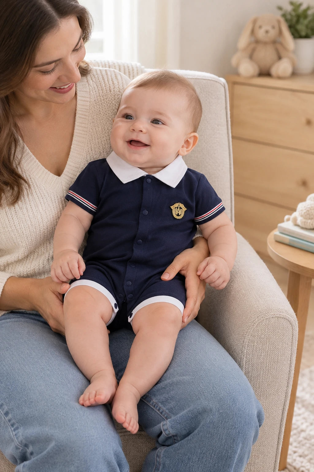Combinaison Bebe Patron - Bleu Marine