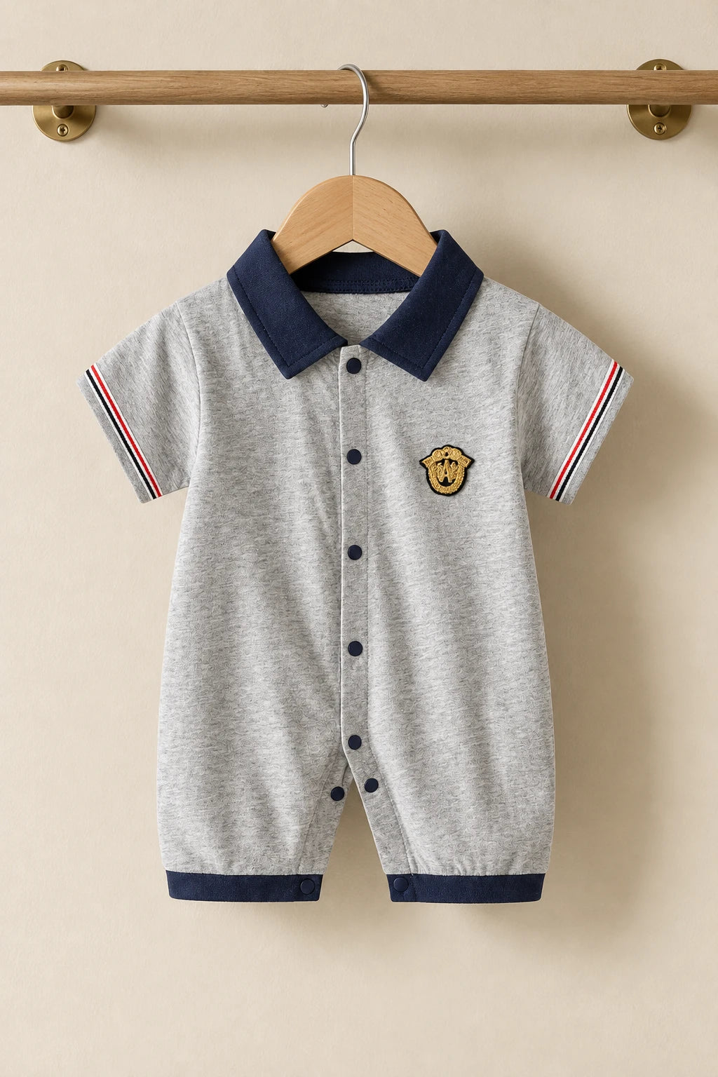 Combinaison Bebe Patron - Gris