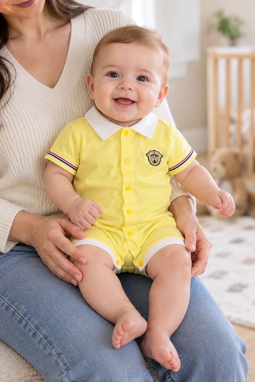 Combinaison Bebe Patron - Jaune