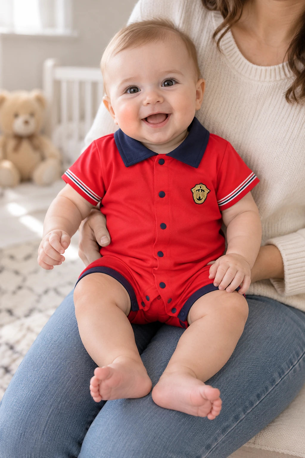 Combinaison Bebe Patron - Rouge