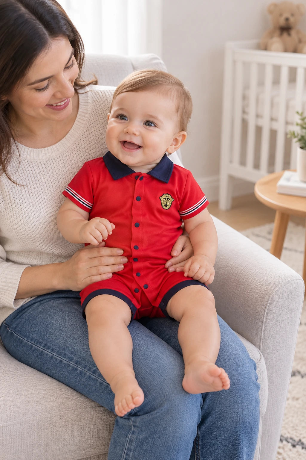 Combinaison Bebe Patron - Rouge