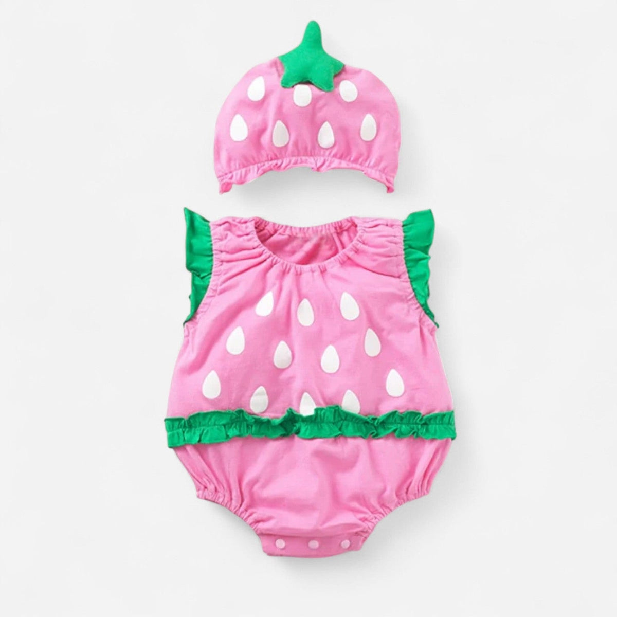 Combinaison Bebe Peluche - Fraise : Douceur et Confort Unique