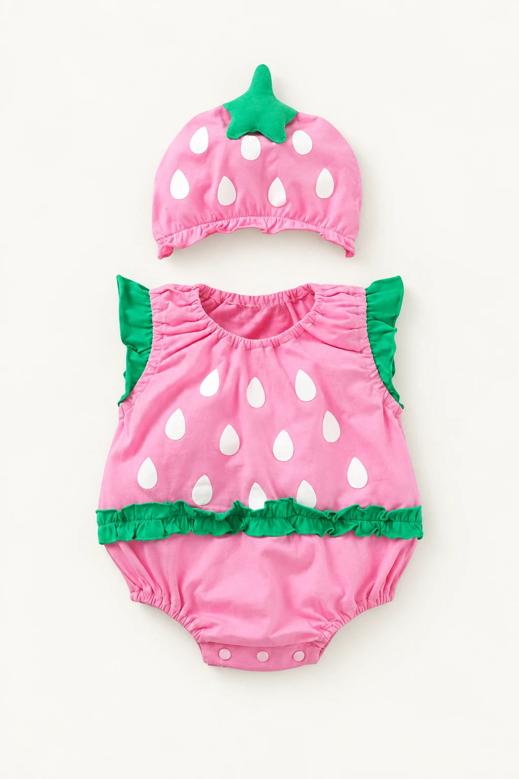 Combinaison Bebe Peluche - Fraise