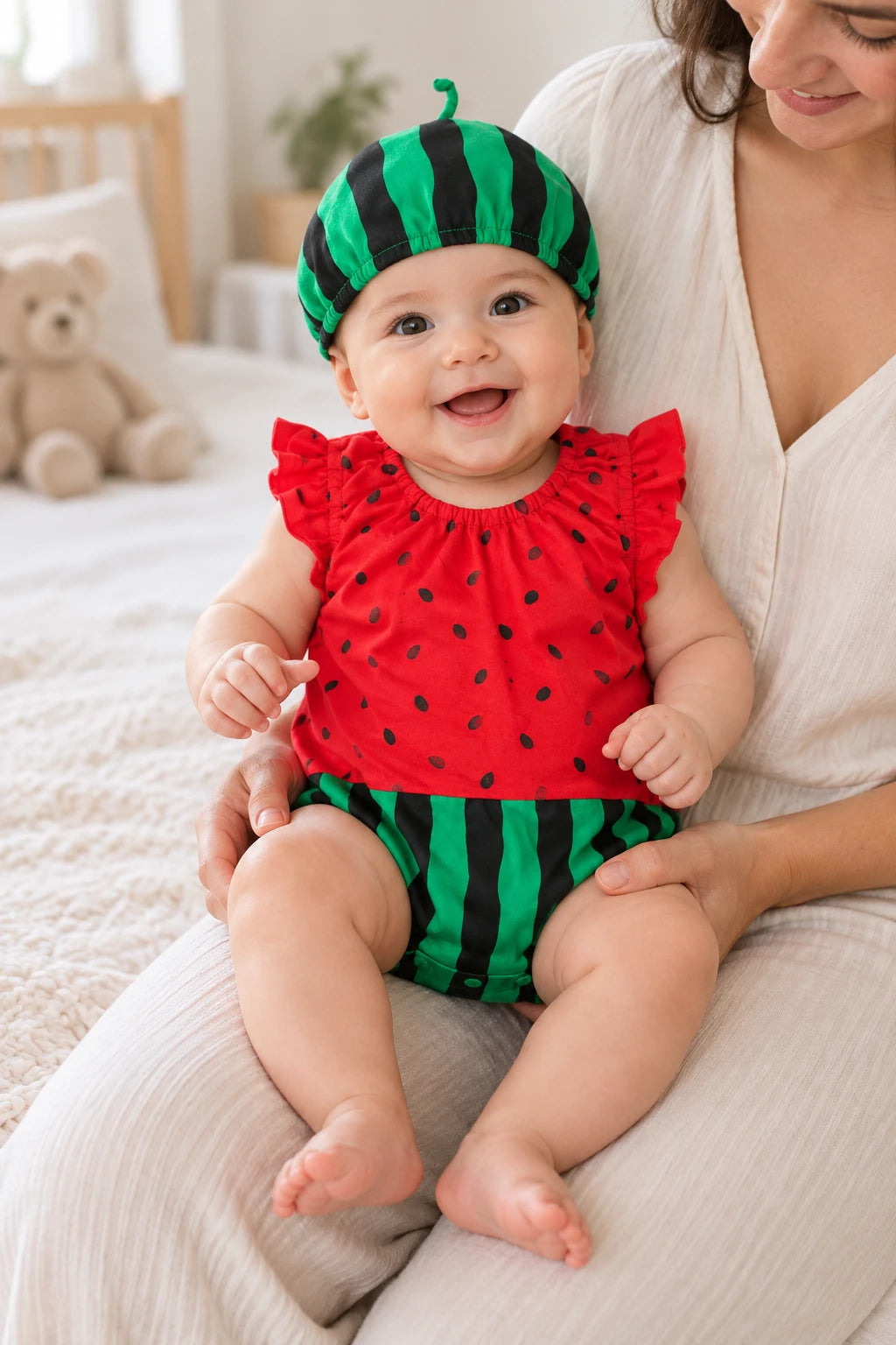 Combinaison Bebe Peluche - Pastèque