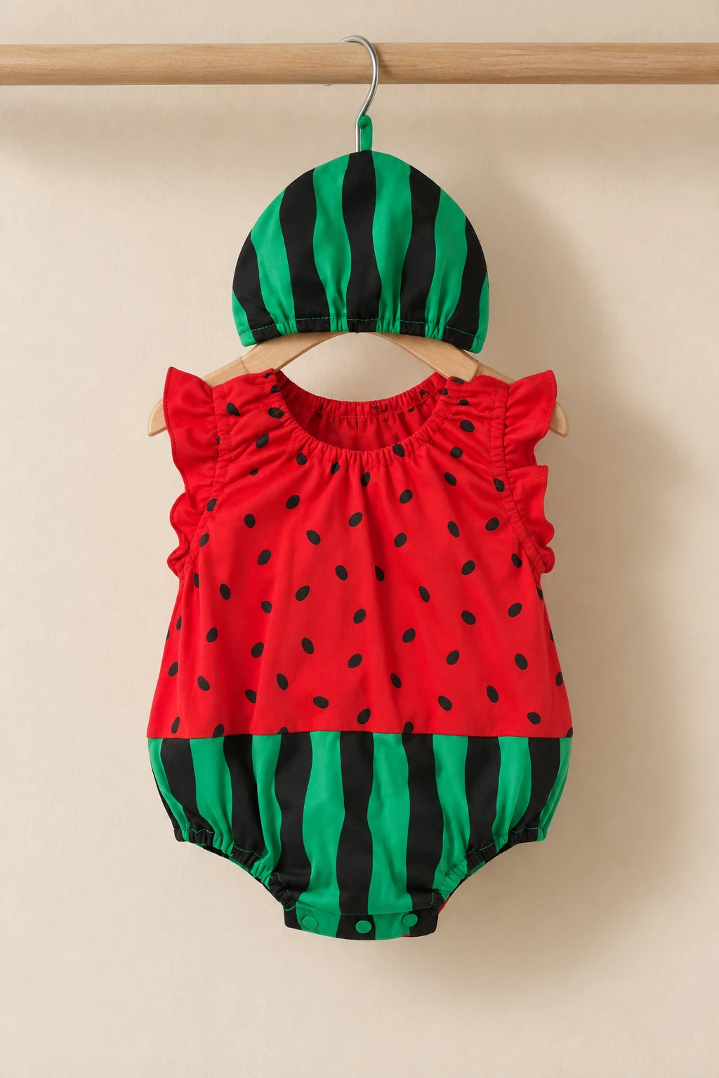 Combinaison Bebe Peluche - Pastèque
