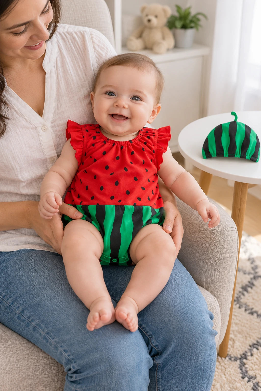 Combinaison Bebe Peluche - Pastèque