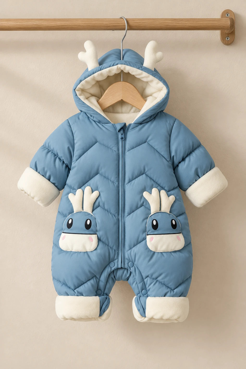 Combinaison Bebe Renne - Bleu