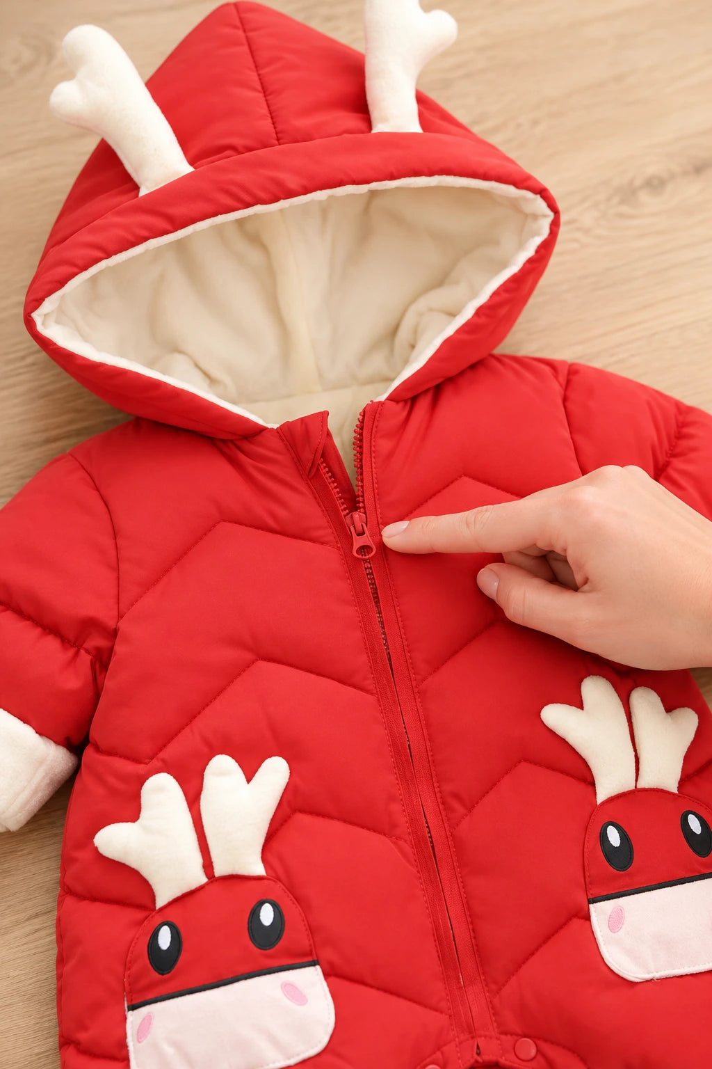 Combinaison Bebe Renne - Rouge