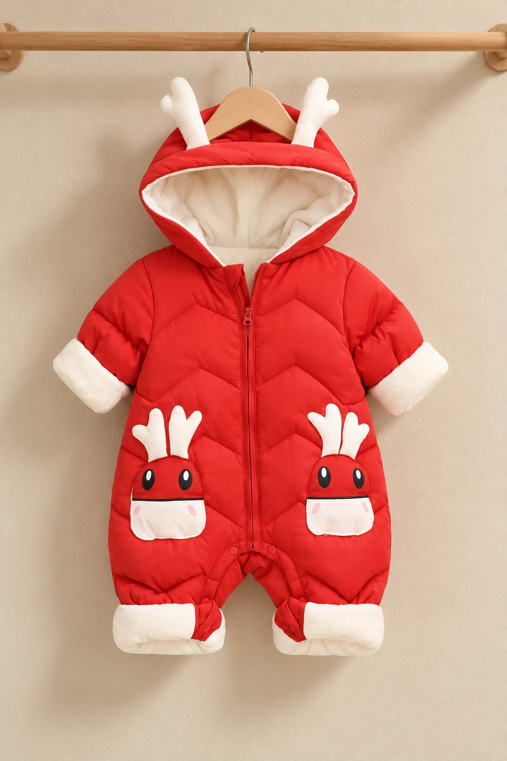 Combinaison Bebe Renne - Rouge