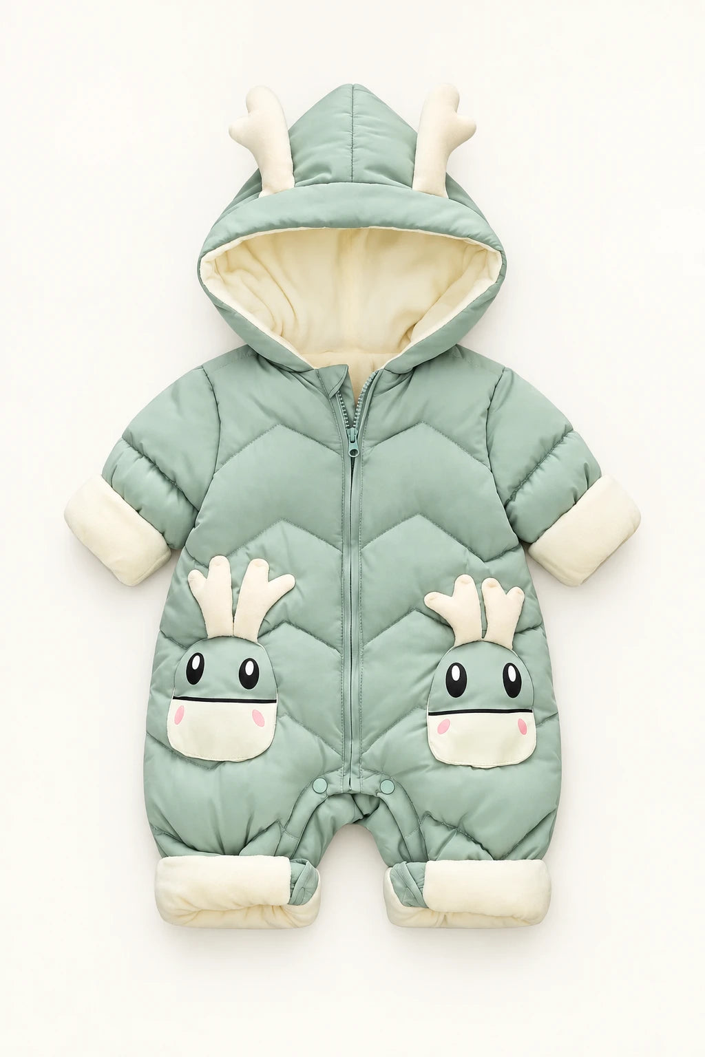 Combinaison Bebe Renne - Verte