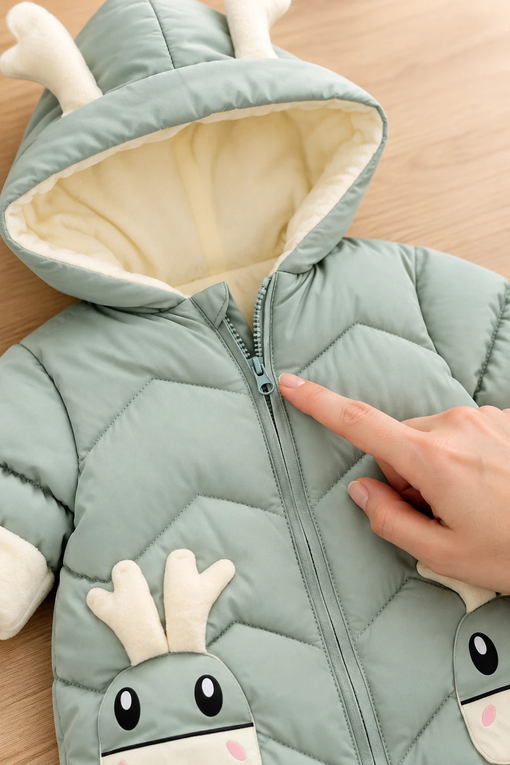 Combinaison Bebe Renne - Verte