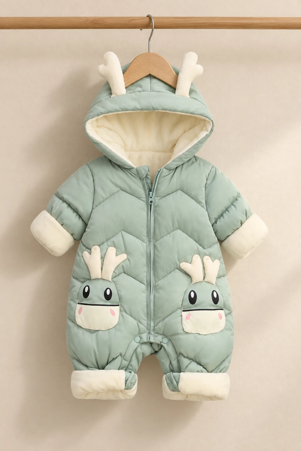 Combinaison Bebe Renne - Verte