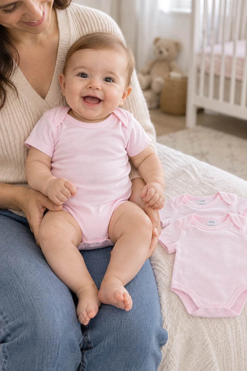 Combinaison Bebe Rose - x3