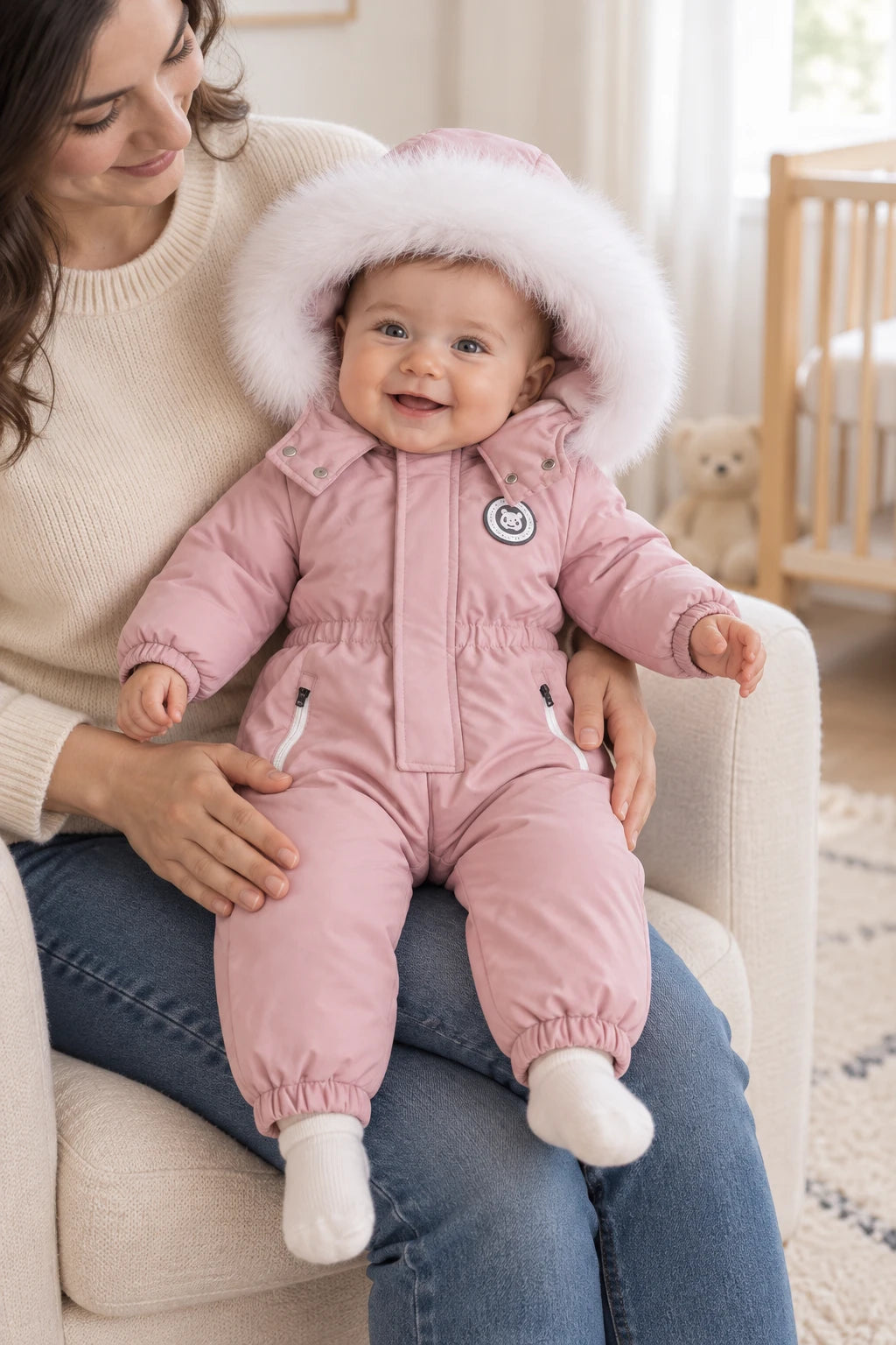 Combinaison Bebe Sans Pied - Rose