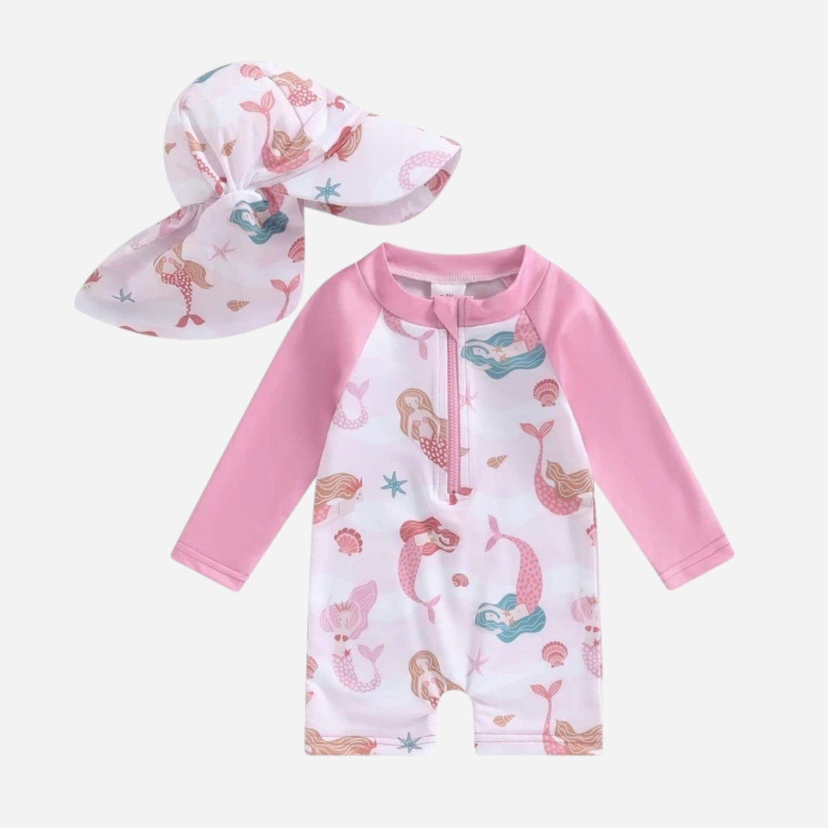 Combinaison Bebe Sirène - Rose