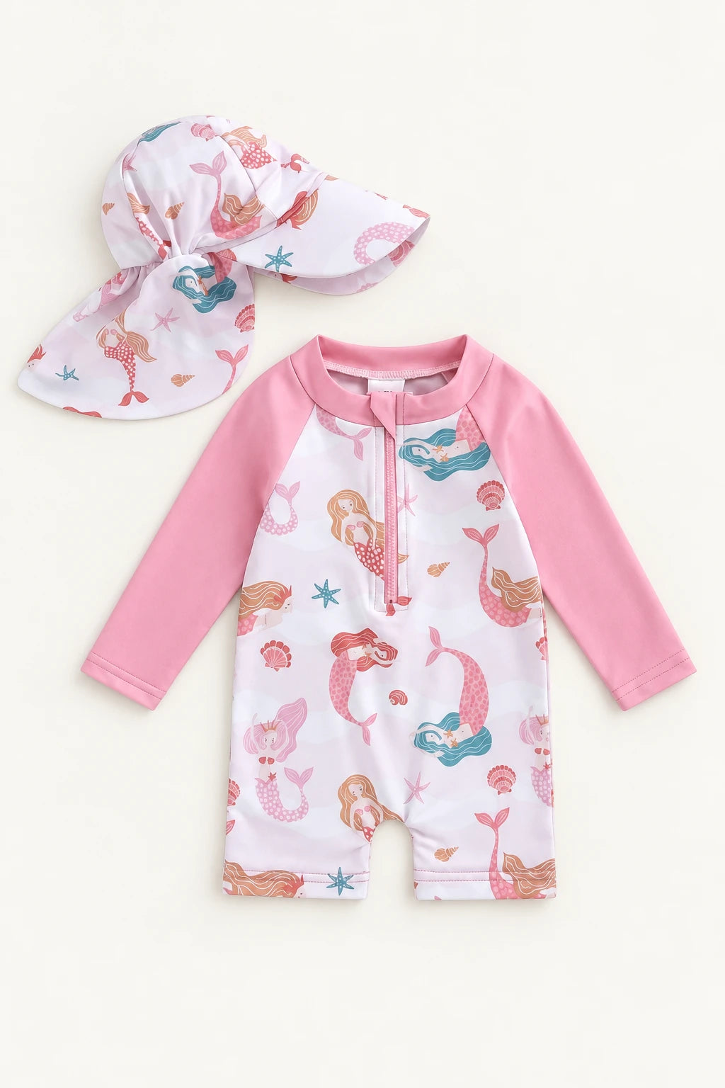 Combinaison Bebe Sirène - Rose