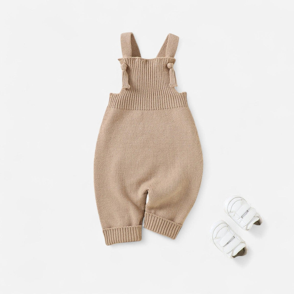Combinaison Bebe Tricot Salopette - Marron