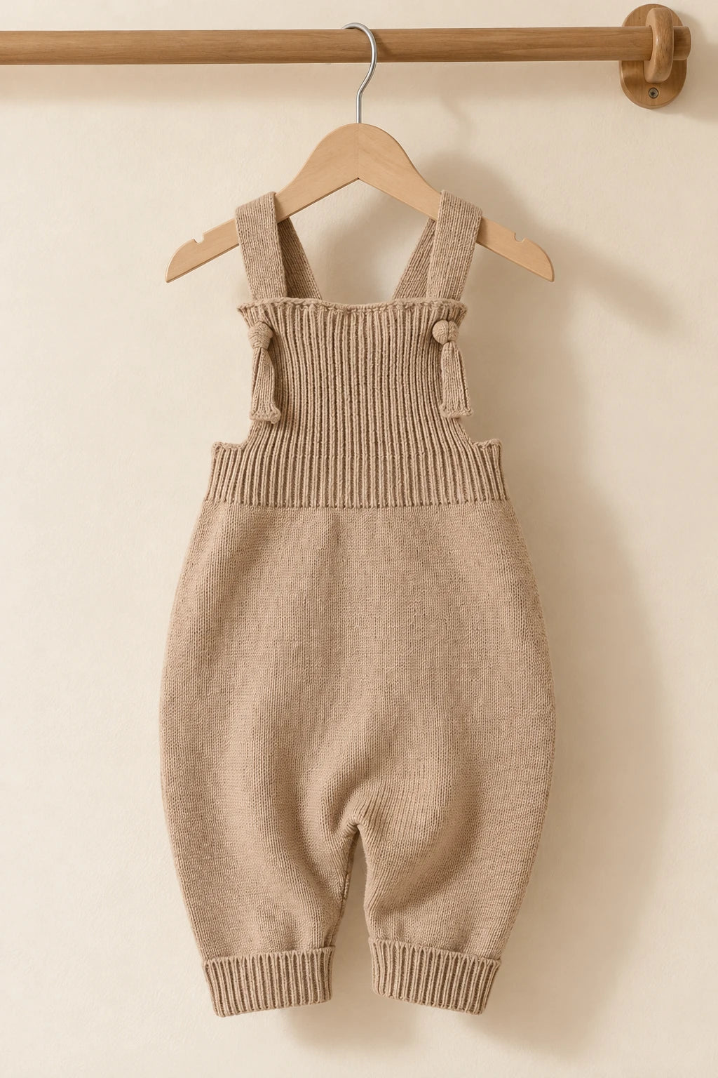 Combinaison Bebe Tricot Salopette - Marron
