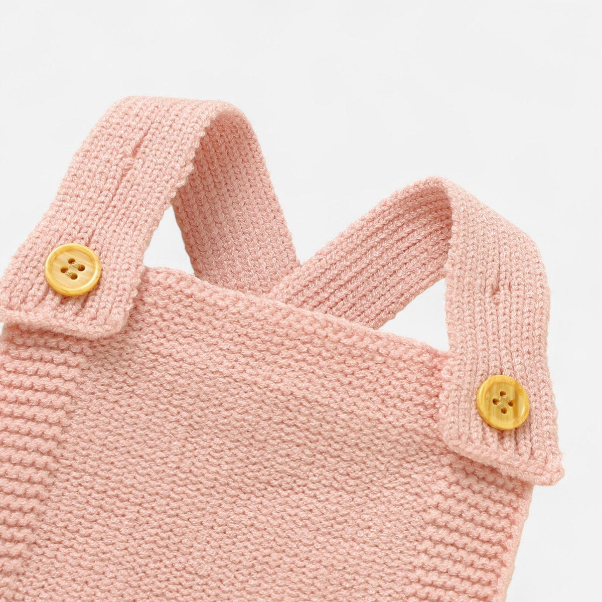 Combinaison Bebe Tricot Salopette - Rose Rayures
