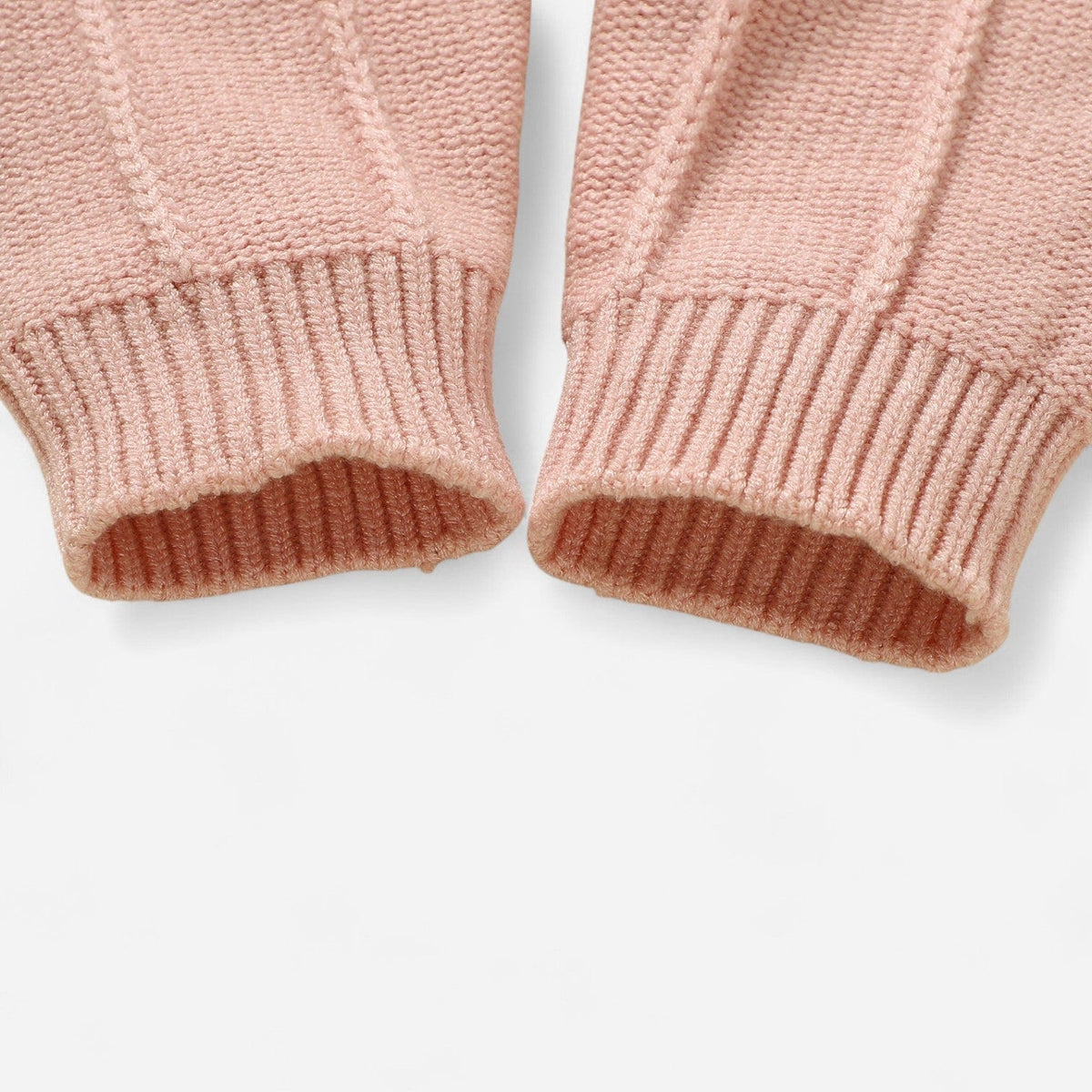 Combinaison Bebe Tricot Salopette - Rose Rayures