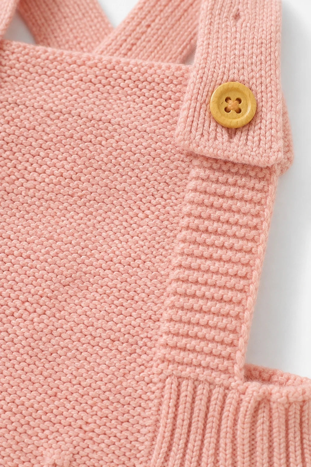 Combinaison Bebe Tricot Salopette - Rose Rayures