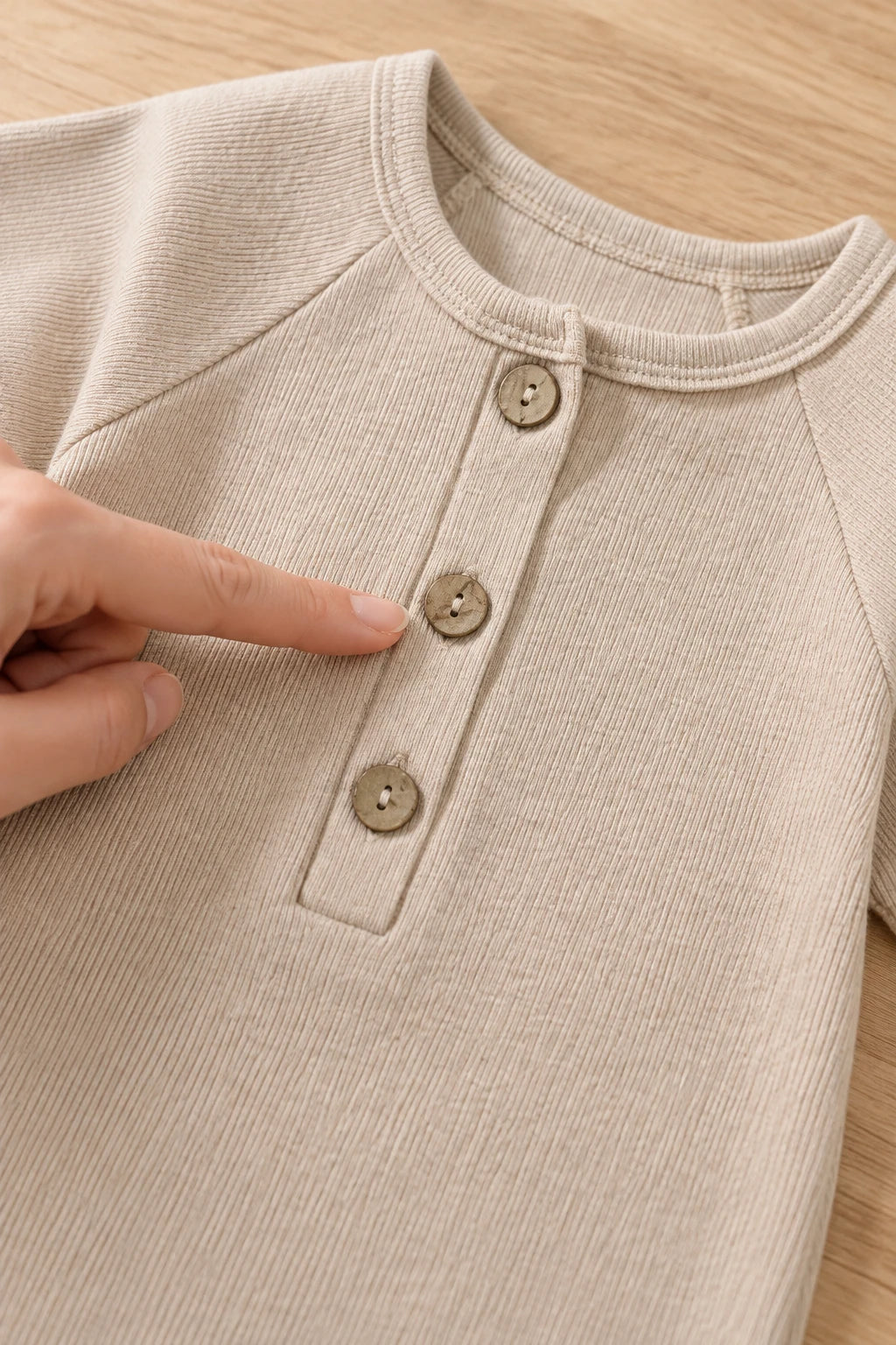 Combinaison Courte Bebe - Beige