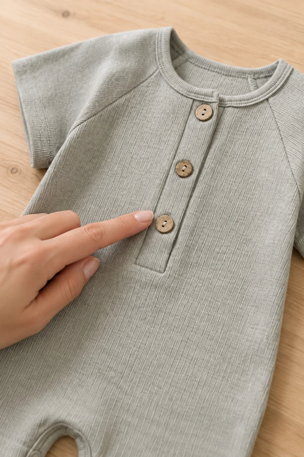 Combinaison Courte Bebe - Gris