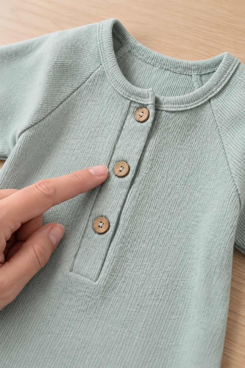 Combinaison Courte Bebe - Vert Clair