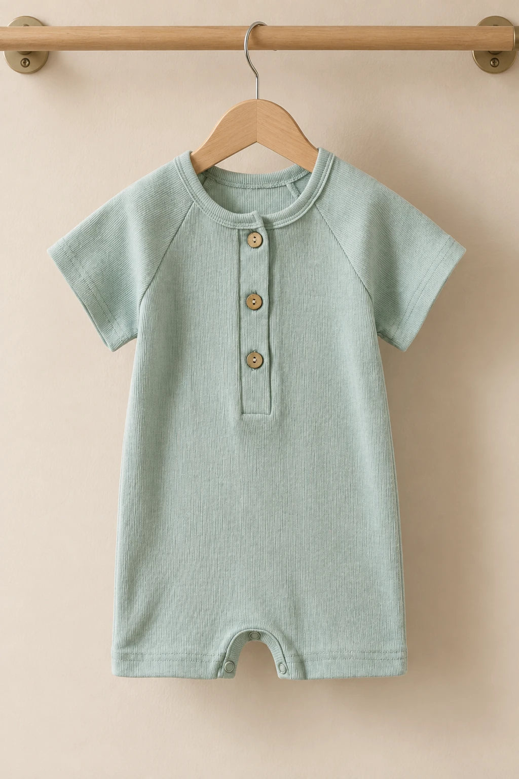 Combinaison Courte Bebe - Vert Clair