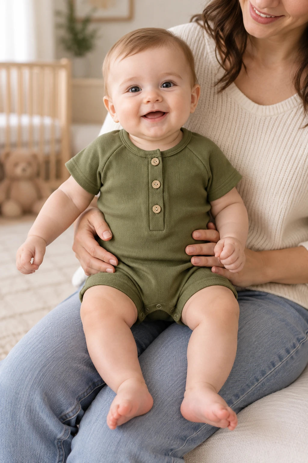 Combinaison Courte Bebe - Vert