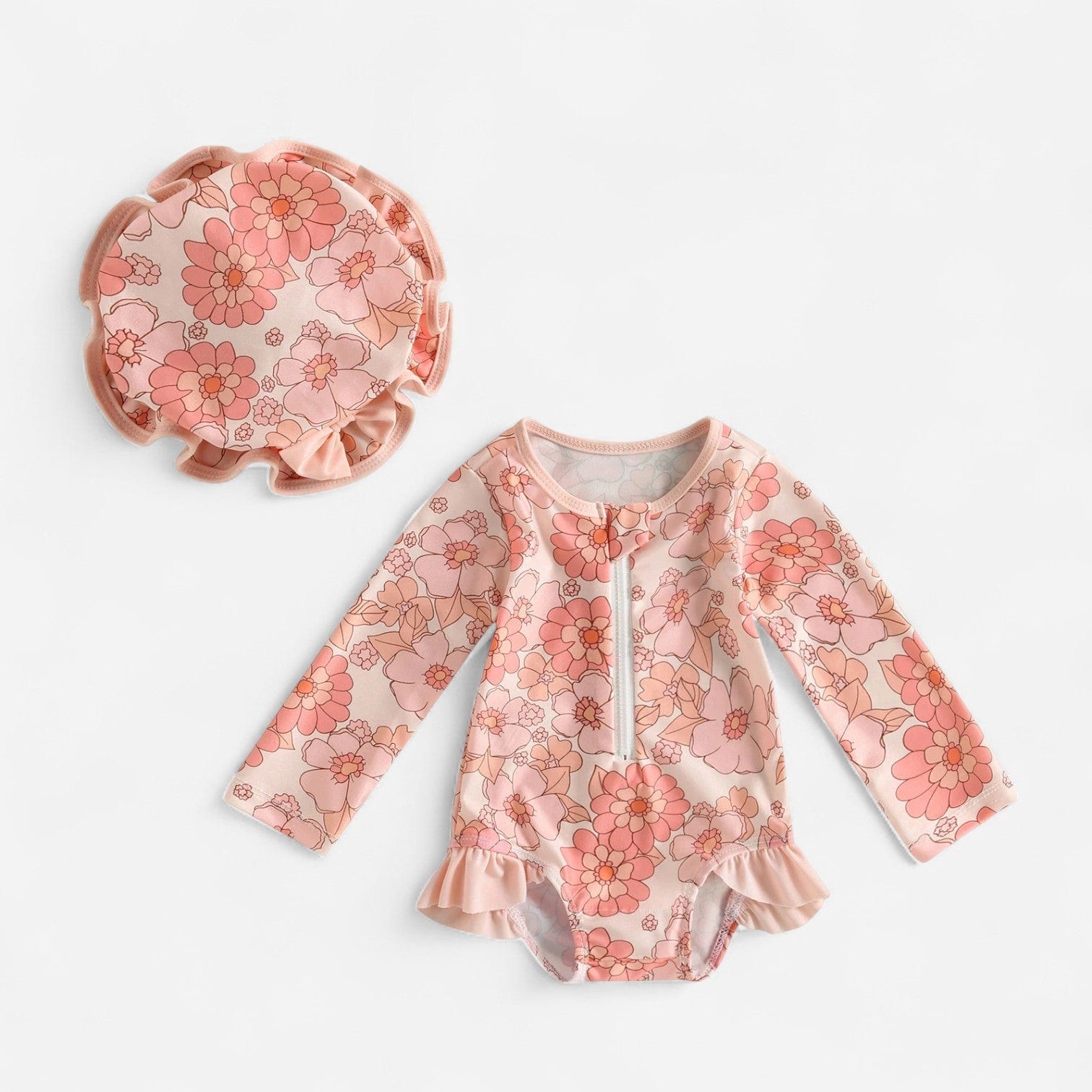 Combinaison De Bain Bebe - Fleur