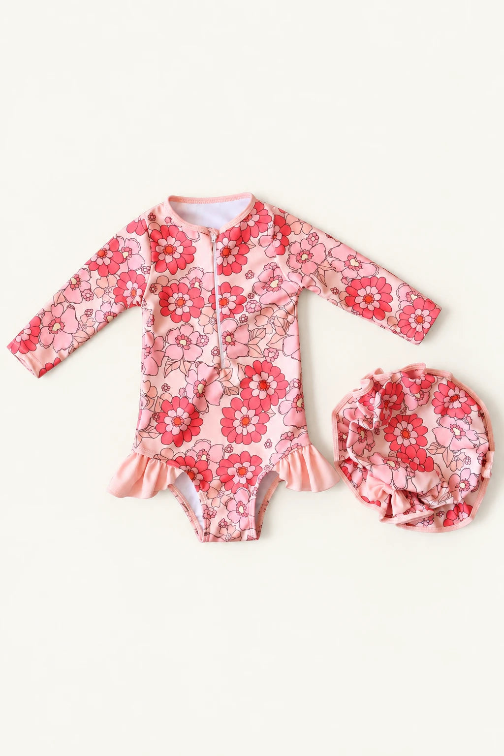 Combinaison De Bain Bebe - Fleur