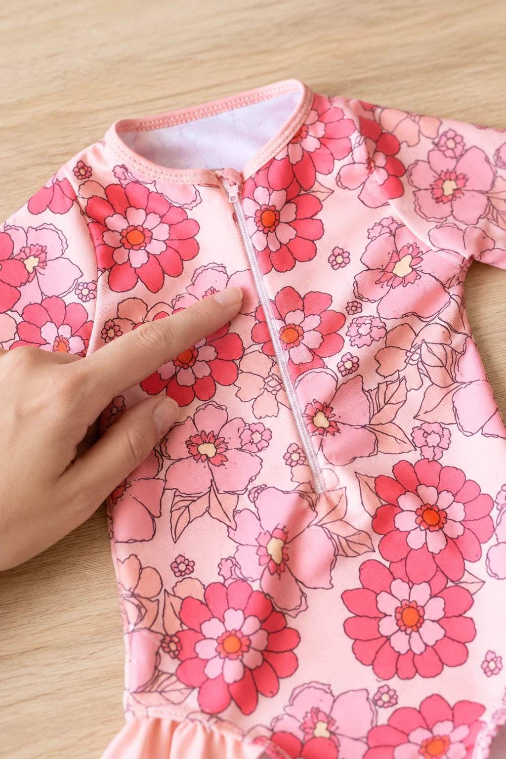 Combinaison De Bain Bebe - Fleur