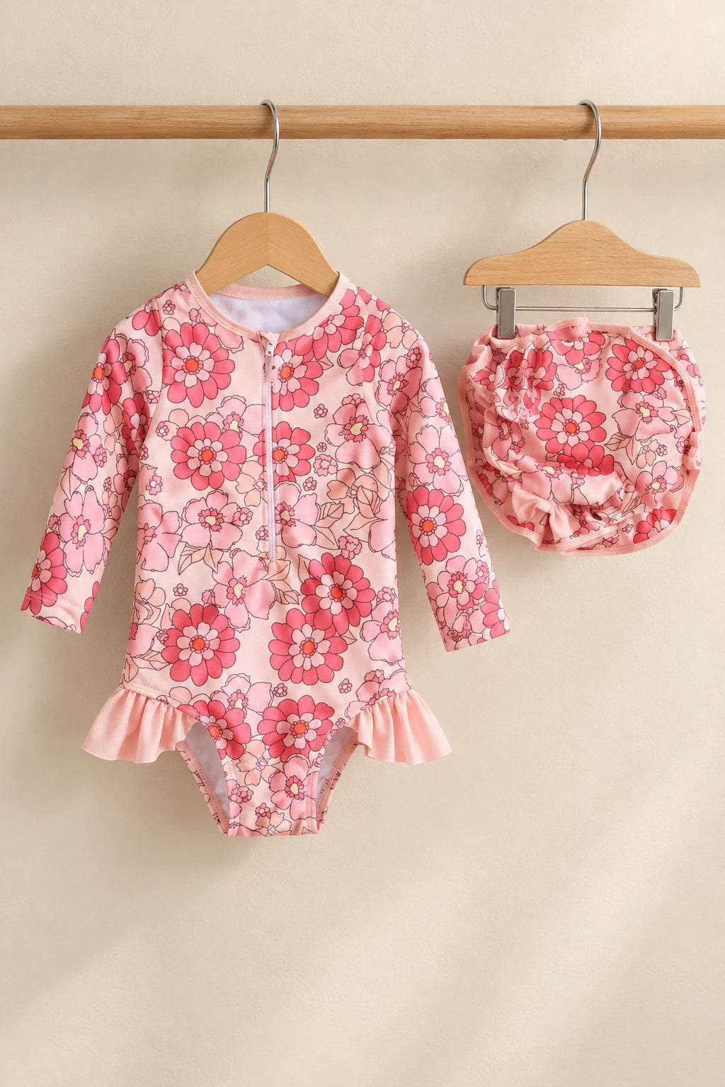 Combinaison De Bain Bebe - Fleur