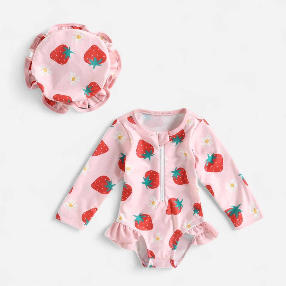 Combinaison De Bain Bebe - Fraise