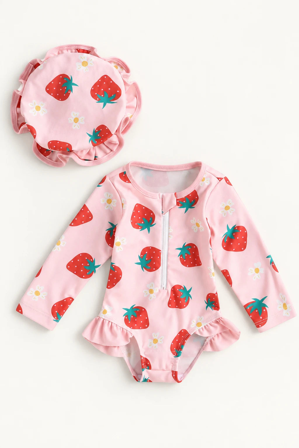 Combinaison De Bain Bebe - Fraise