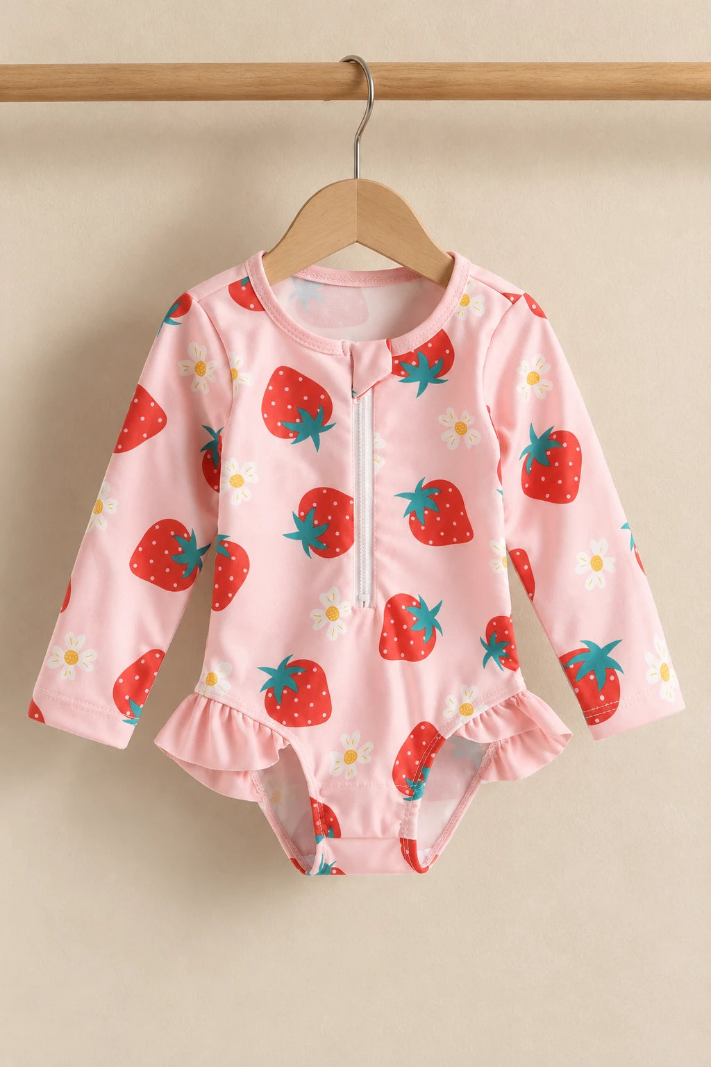 Combinaison De Bain Bebe - Fraise