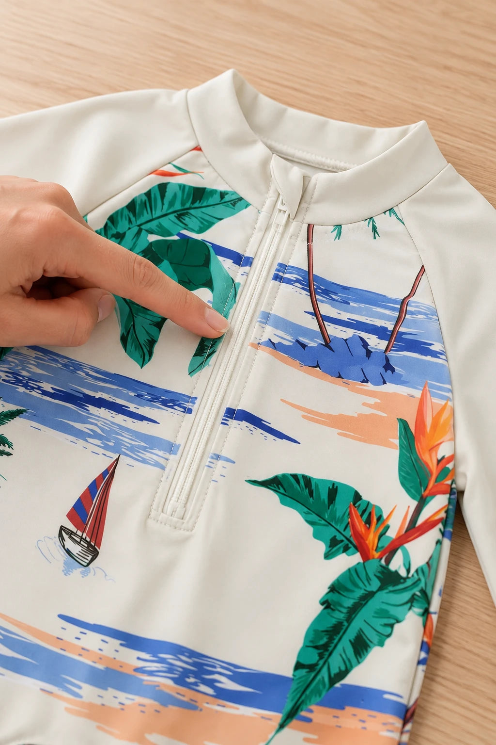 Combinaison De Plage Bebe - Blanc