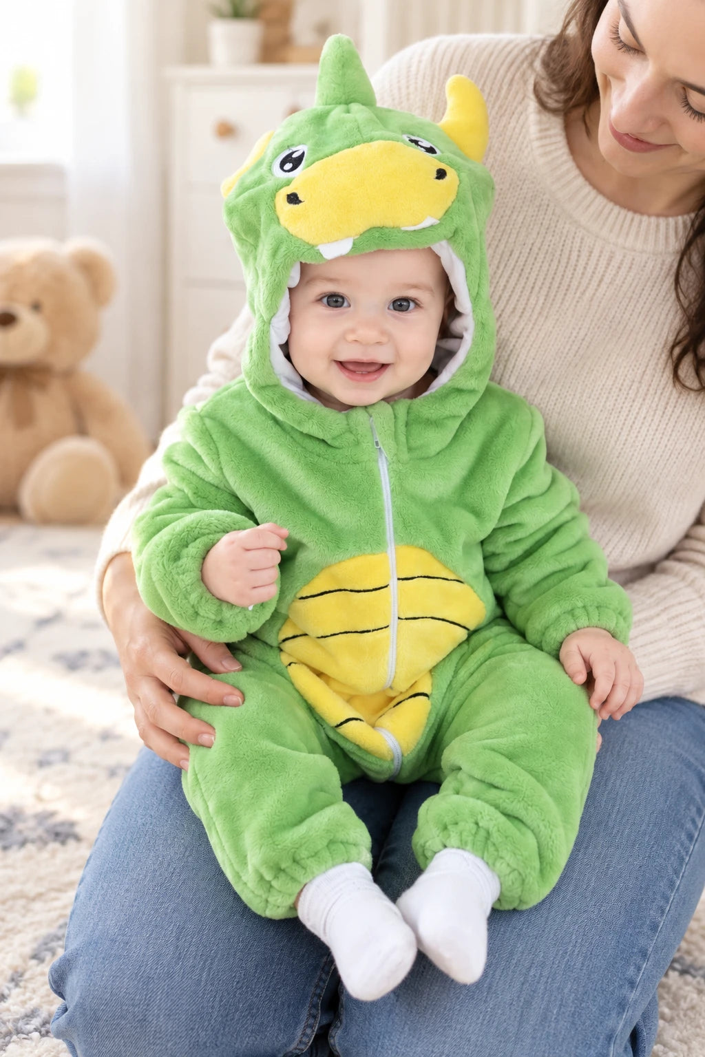 Combinaison Deguisement Bebe - Dinosaure à Cornes