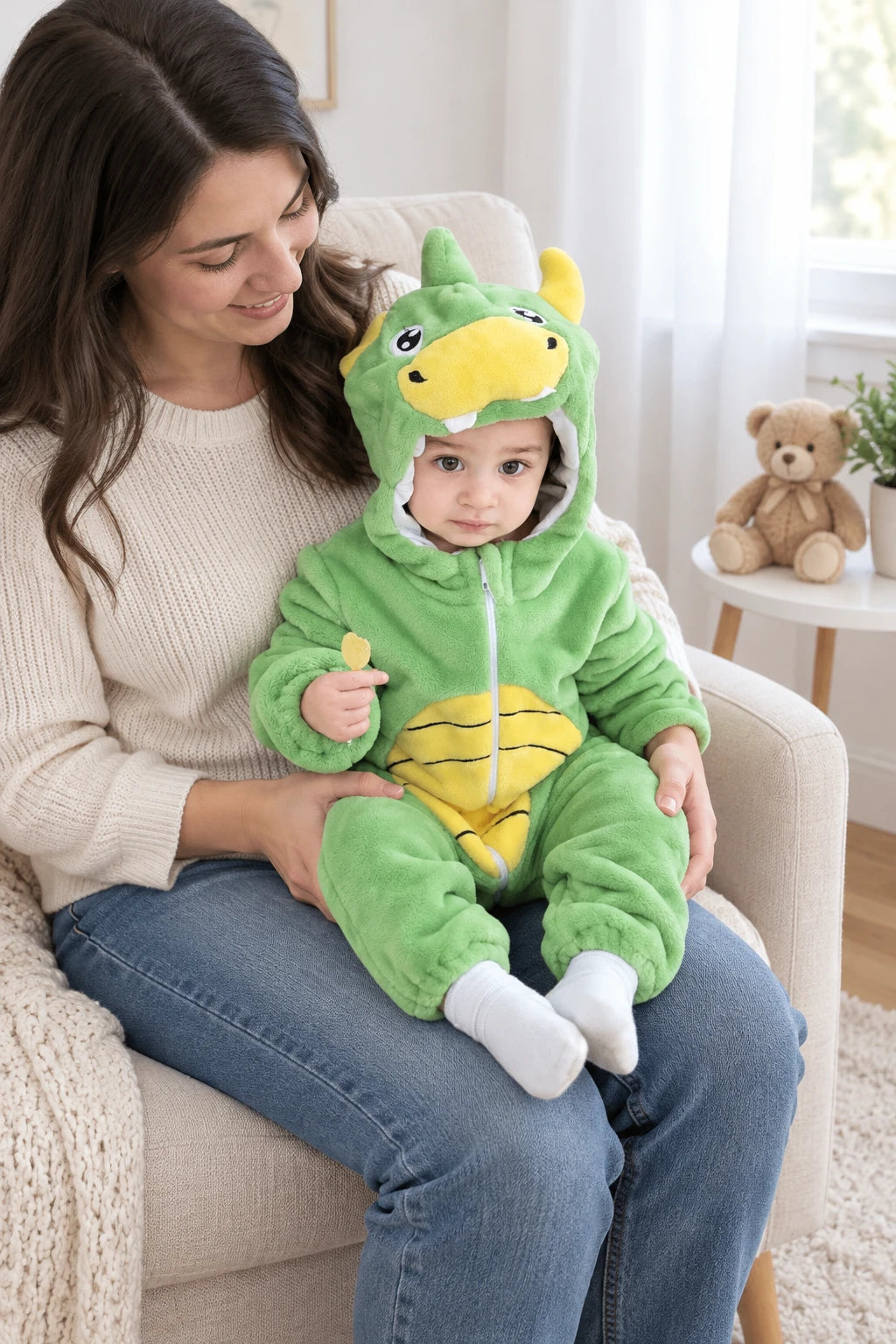 Combinaison Deguisement Bebe - Dinosaure à Cornes