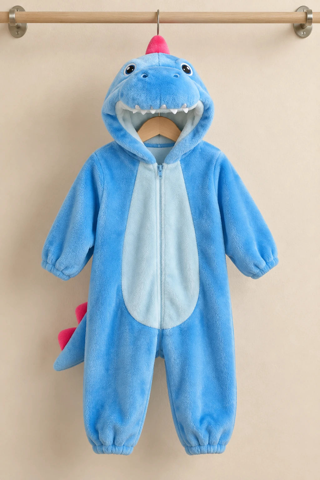 Combinaison Deguisement Bebe - Dinosaure Bleu