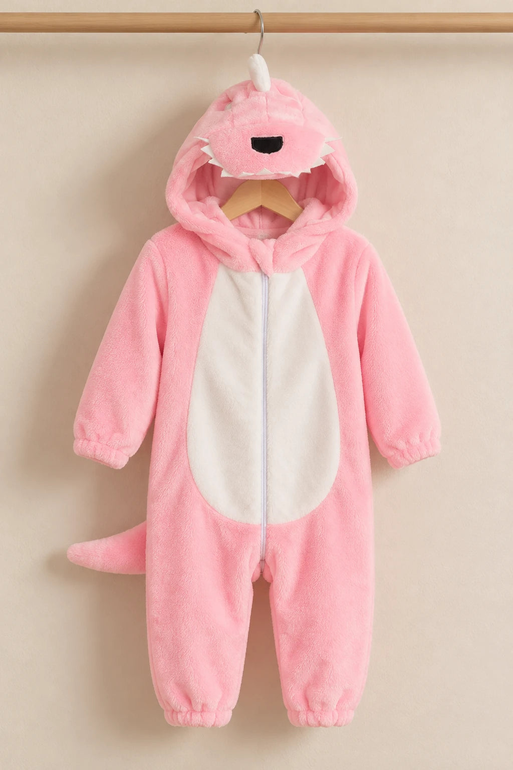 Combinaison Deguisement Bebe - Dinosaure Rose