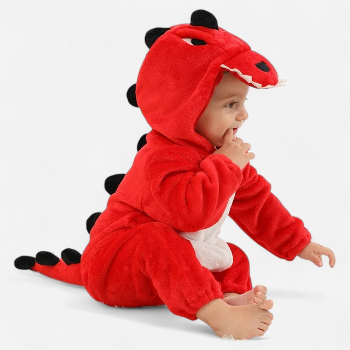Combinaison Deguisement Bebe - Dinosaure Rouge