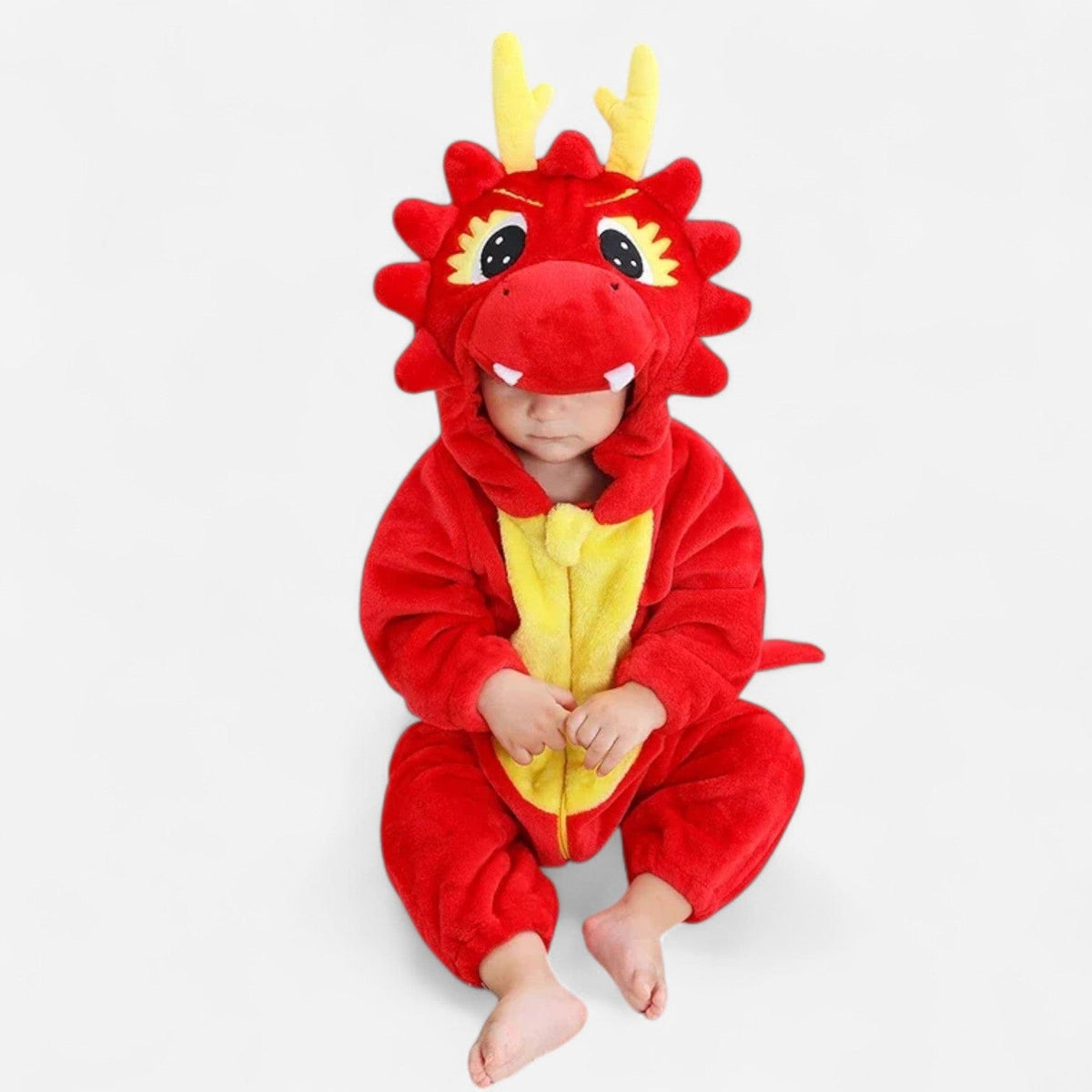 Combinaison Deguisement Bebe - Dragon Rouge