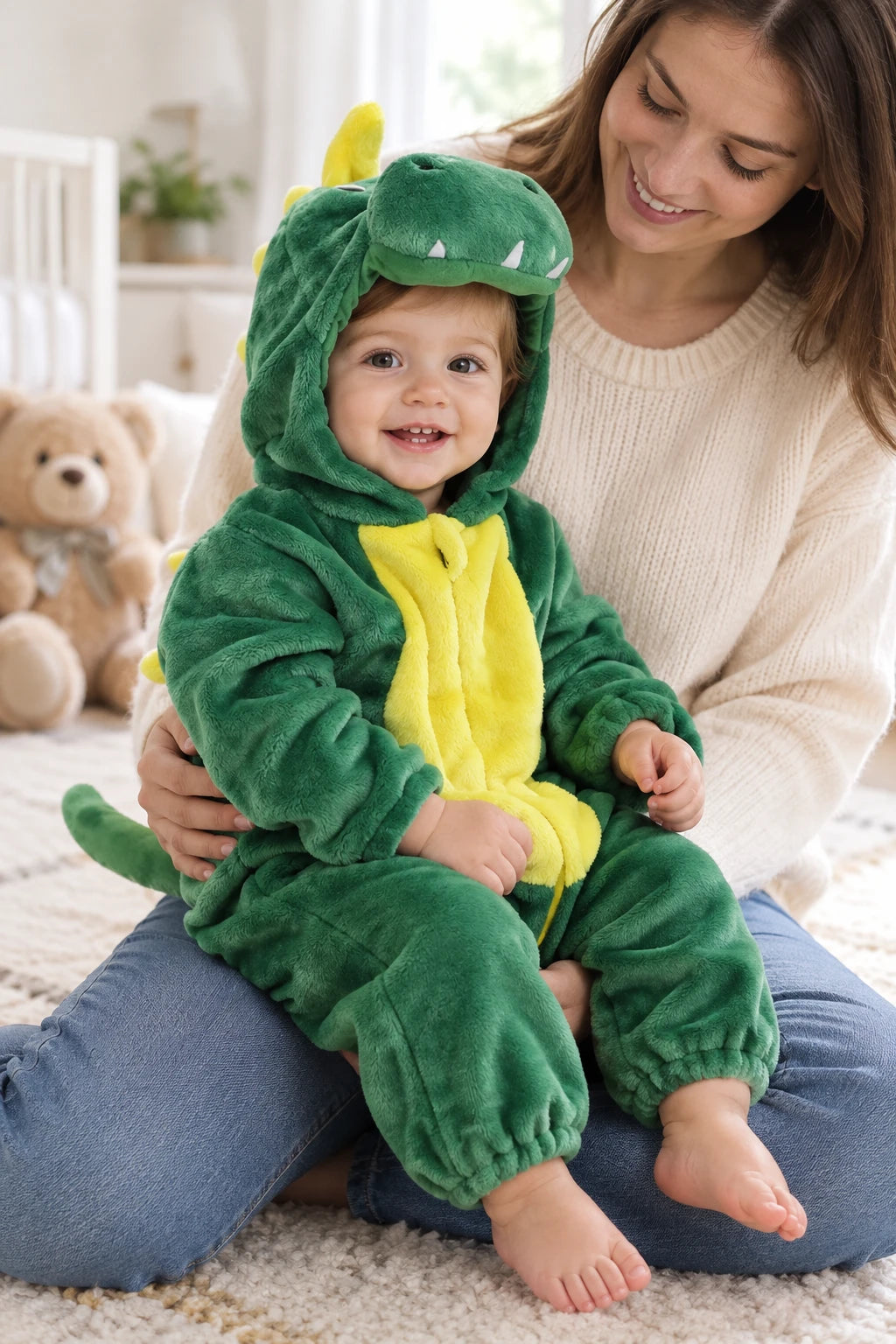 Combinaison Deguisement Bebe - Dragon Vert