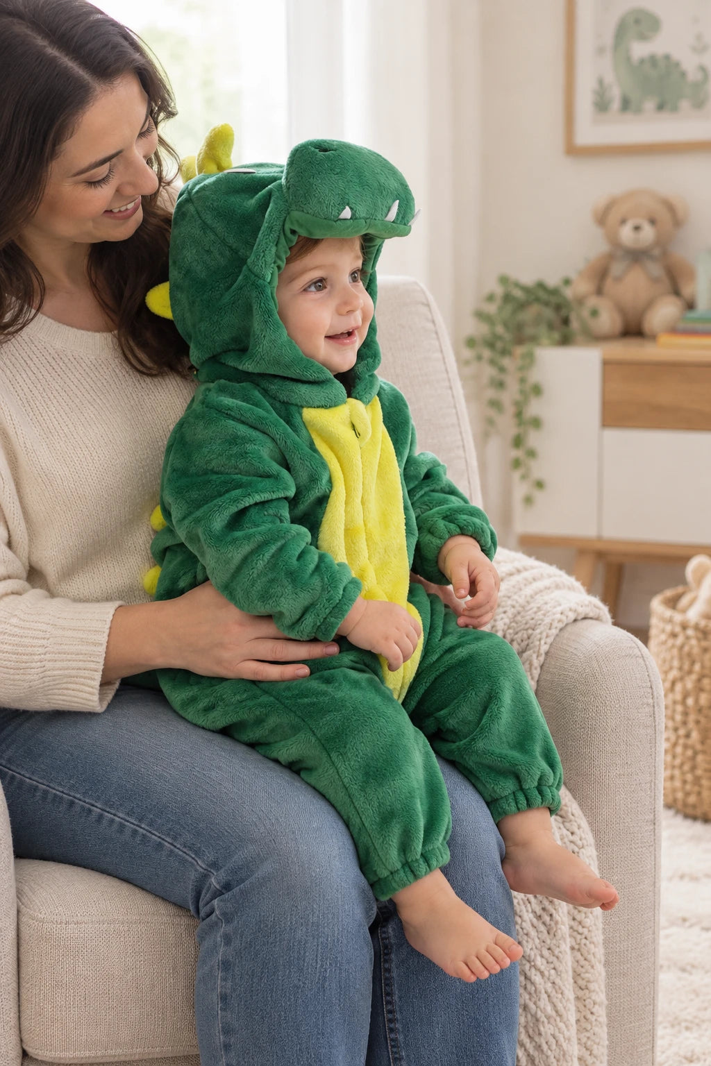 Combinaison Deguisement Bebe - Dragon Vert