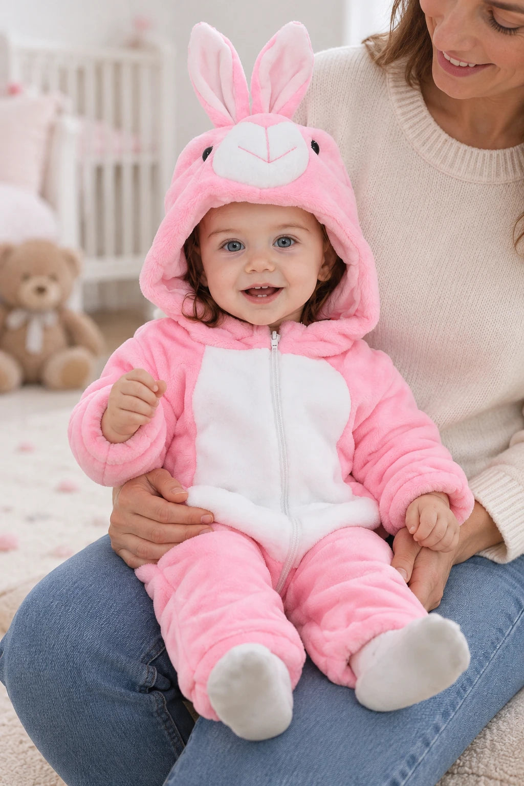 Combinaison Deguisement Bebe - Lapin Rose