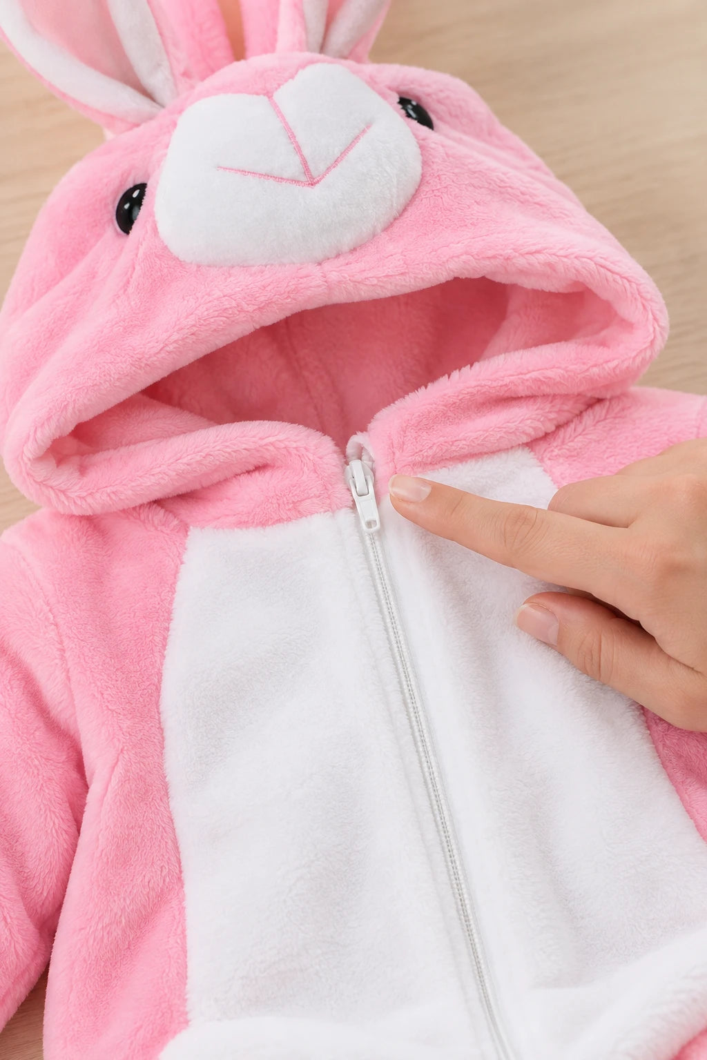 Combinaison Deguisement Bebe - Lapin Rose