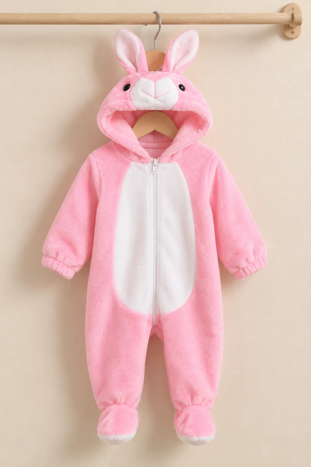 Combinaison Deguisement Bebe - Lapin Rose