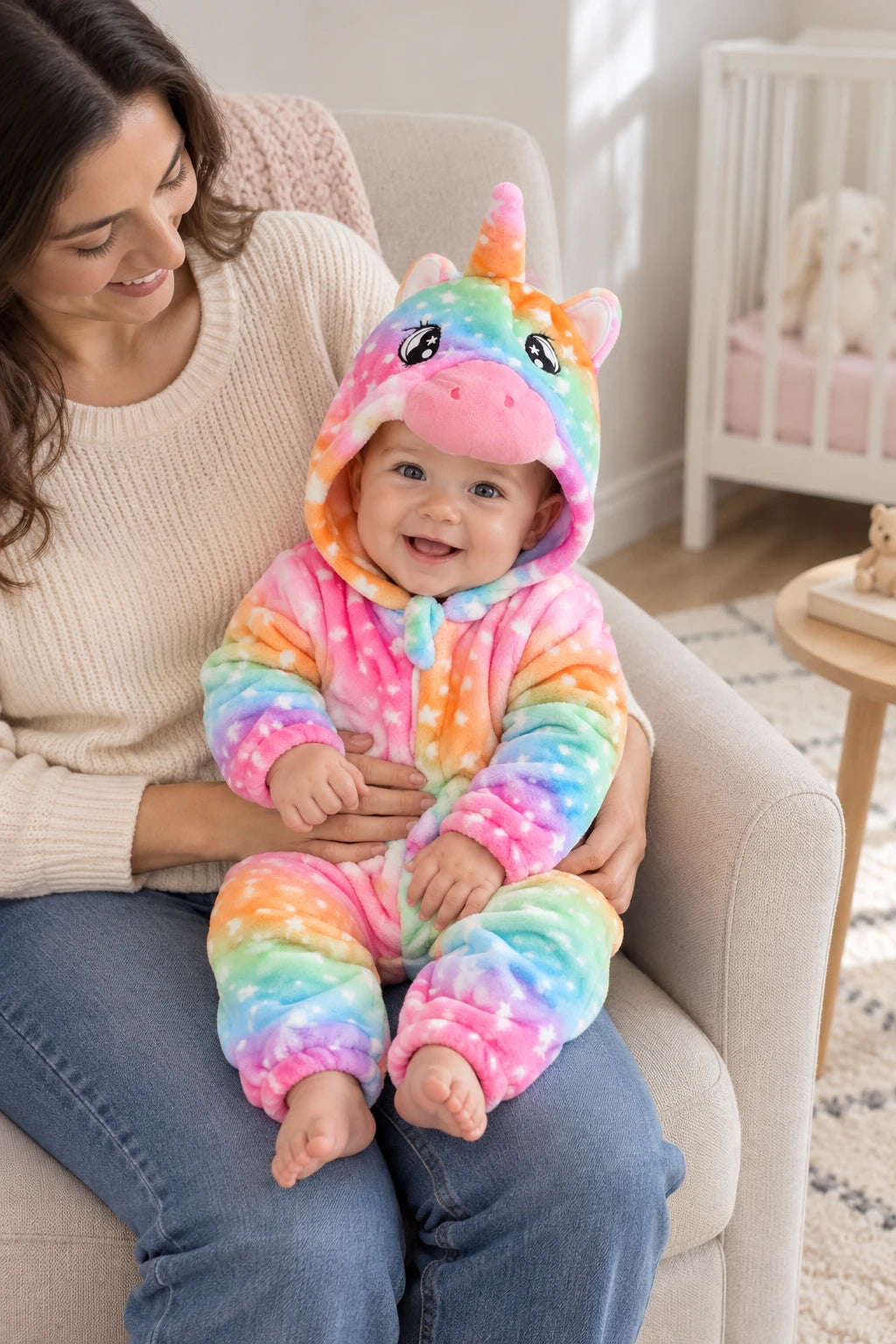 Combinaison Deguisement Bebe - Licorne Arc-en-ciel